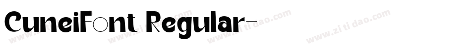 CuneiFont Regular字体转换